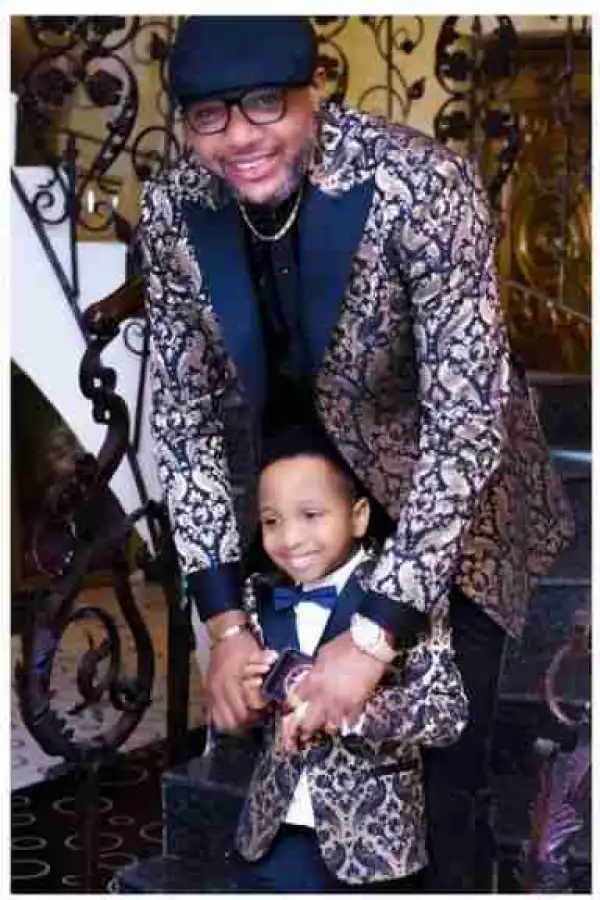 E-Money And Son Rock Matching Outfits In New Photo